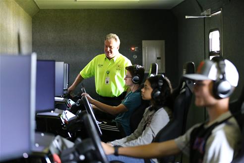 Teen driver challenge simulator course
